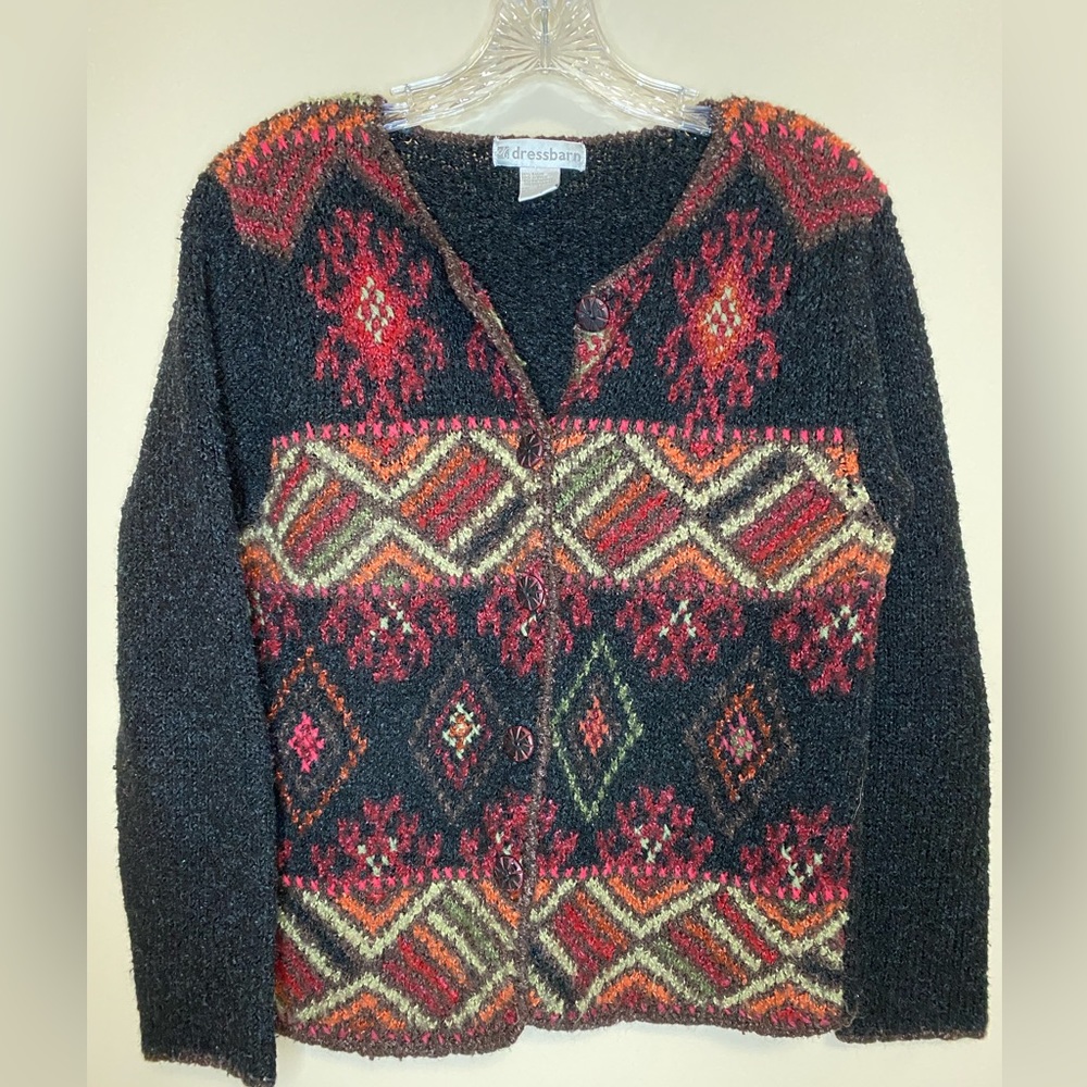 Vintage Dress Barn Aztec Cardigan Sweater